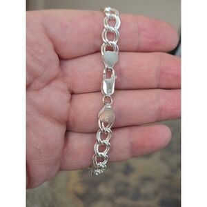 Sterling Silver Charm Bracelet 6.5in